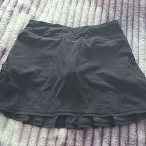 lululemon athletica Black Skater Tennis Skirt with Layered Hem